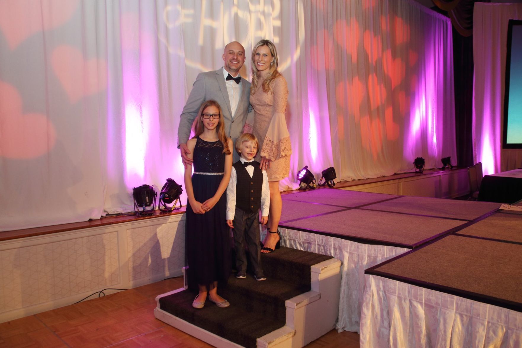 Drew, Jill, Ella and Isaac Spanding